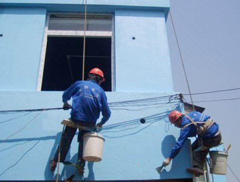 如何包裝粉刷外墻